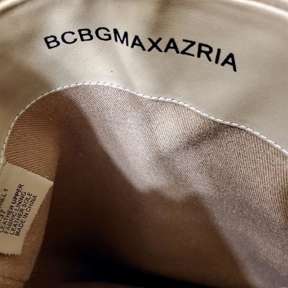 BCBGMAXAZARIA Rachel Knee High Wedge Leather Boots 7B/37 New In Box - Picture 8 of 9